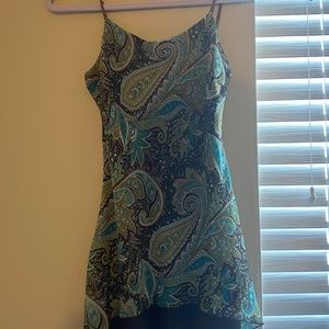 VINTAGE Asymmetrical Spaghetti Strap Dress